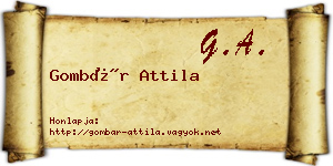 Gombár Attila névjegykártya