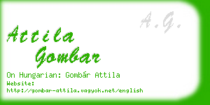 attila gombar business card